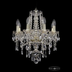Люстра хрустальная 1415/8/141 G Bohemia Ivele Crystal (Стеклянный рожок)