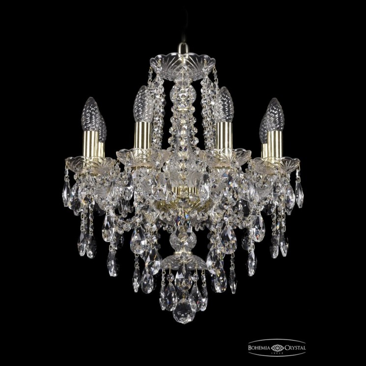 Люстра хрустальная 1415/8/141 G Bohemia Ivele Crystal (Стеклянный рожок)