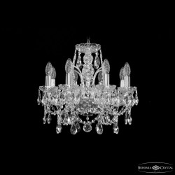 Люстра хрустальная 1411/8/141 Ni  Bohemia Ivele Crystal (Стеклянный рожок)