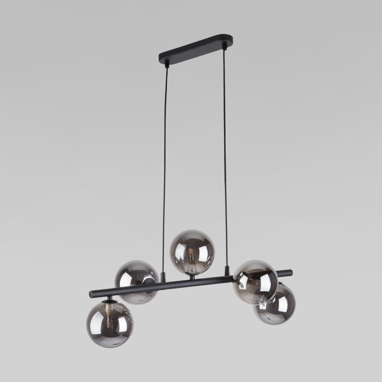 Подвесной светильник со стеклянными плафонами                      TK Lighting  6707 Estera Black