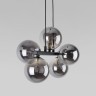 Подвесной светильник со стеклянными плафонами                      TK Lighting  6707 Estera Black