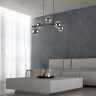 Подвесной светильник со стеклянными плафонами                      TK Lighting  6707 Estera Black
