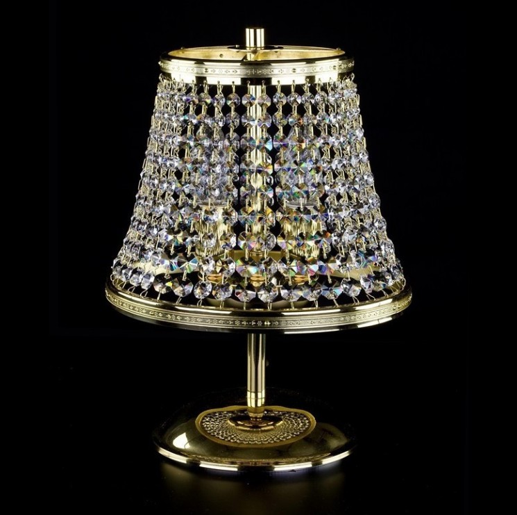 Настольная лампа ArtGlass KLOTYLDA DIA 250 NICKEL SP