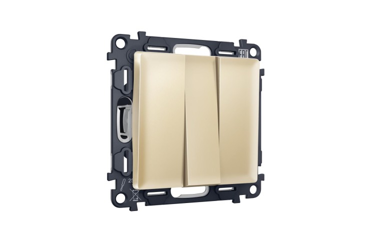 Ambrella Light Комплект механизма 3-клавишного выключателя Ambrella Volt ALFA MA605010
