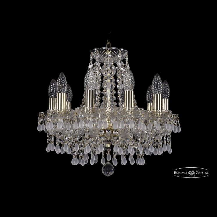Люстра хрустальная 1410/10/141 G V0300 Bohemia Ivele Crystal (Стеклянный рожок)