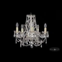 Люстра хрустальная 1411/5/160 G Bohemia Ivele Crystal (Стеклянный рожок)