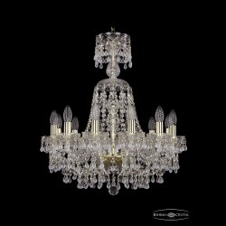 Люстра хрустальная 1410/12/195/XL-67 G V0300 Bohemia Ivele Crystal (Стеклянный рожок)