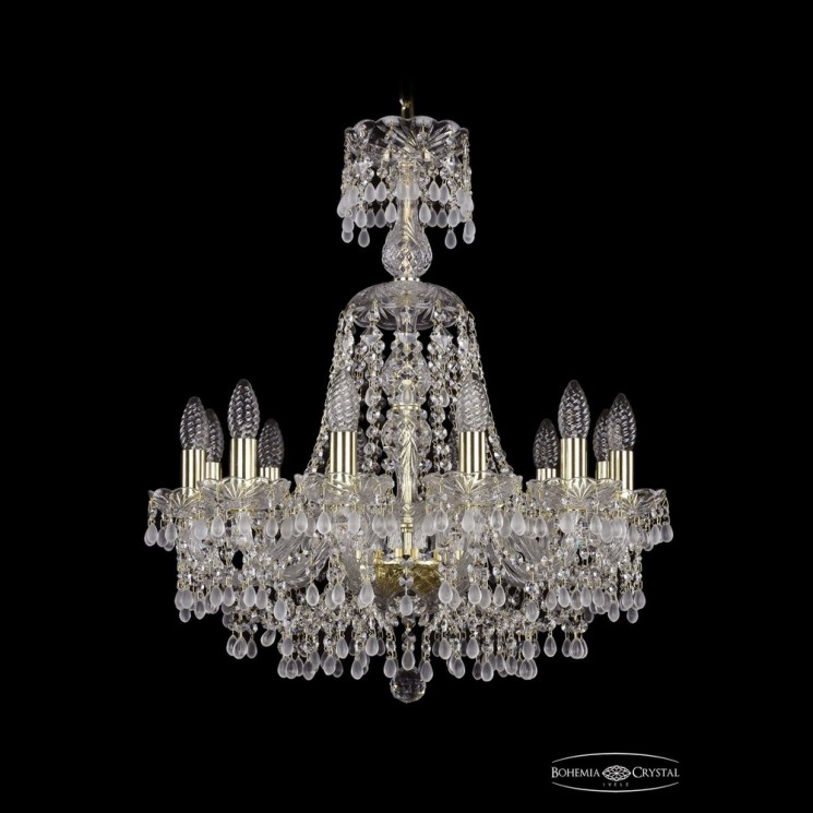 Люстра хрустальная 1410/12/195/XL-67 G V0300 Bohemia Ivele Crystal (Стеклянный рожок)