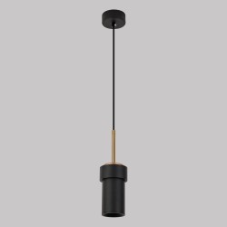 Подвесной светильник с металлическим плафоном                      Eurosvet  50264/1 черный