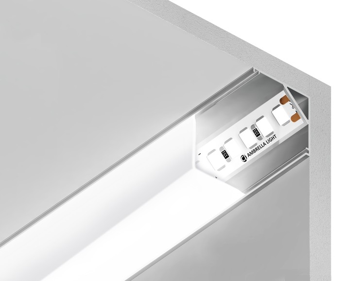 Ambrella Light Профиль угловой квадратный для ленты ILLUMINATION GP2150AL