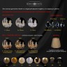 Люстра хрустальная 1415/16+8/360 Ni Bohemia Ivele Crystal (1415)