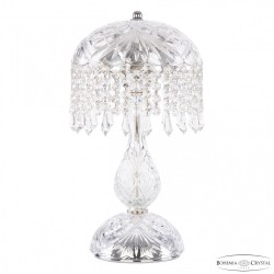 Настольная лампа хрустальная 14781L1/22 Ni Drops Bohemia Ivele Crystal (Стеклянный рожок)