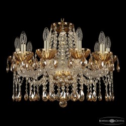 Люстра с цветным хрусталём 5413/10/200 G Amber/M-1H K721 Bohemia Ivele Crystal (5413)