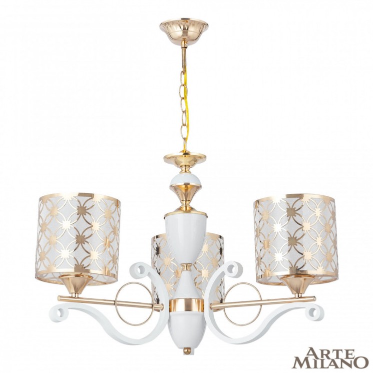 Люстра 303097/3 Wh/Gd Arte Milano (Подвесные)