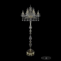 Торшер хрустальный 1413T1/8+4/200-165 G Bohemia Ivele Crystal (Стеклянный рожок)
