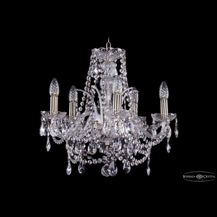 Люстра хрустальная 1411/5/160 Pa Bohemia Ivele Crystal (Стеклянный рожок)