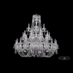 Люстра хрустальная 1402/20+10+5/360/3d Ni Bohemia Ivele Crystal (Стеклянный рожок)