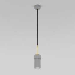 Подвесной светильник с металлическим плафоном                      Eurosvet  50264/1 серый