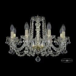 Люстра хрустальная 1402/8/195 G Balls Bohemia Ivele Crystal (Стеклянный рожок)
