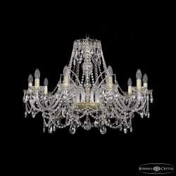 Люстра хрустальная 1411/10/300 G  Bohemia Ivele Crystal (Стеклянный рожок)