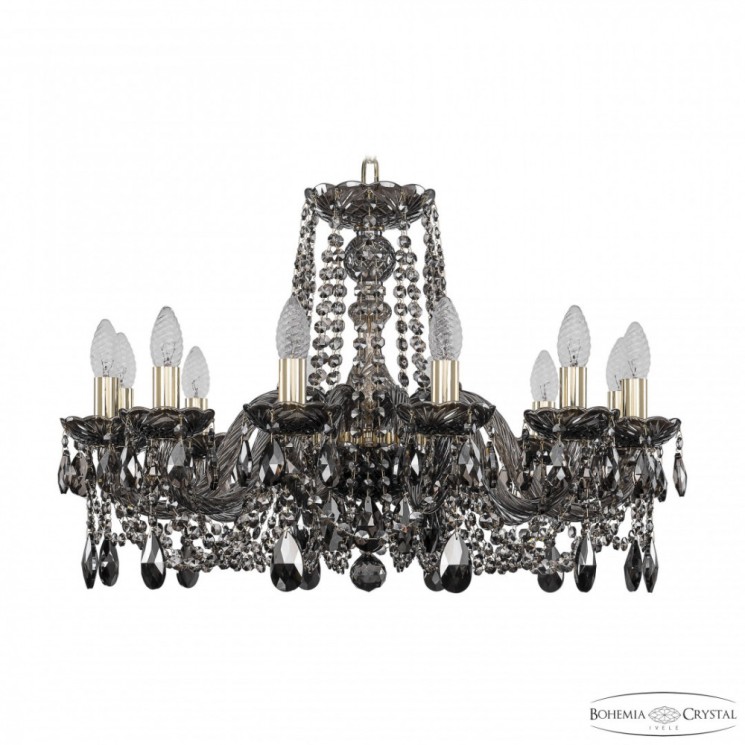 Люстра хрустальная 1402/12/240 G M731 Bohemia Ivele Crystal (Стеклянный рожок)