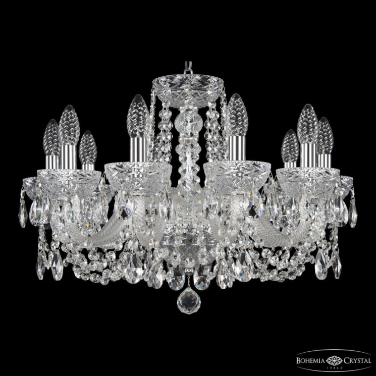 Люстра с хрусталём 5402/10/195 Ni Clear/M-1F Bohemia Ivele Crystal (5402)