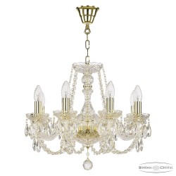 Люстра хрустальная 101/8/165 G Bohemia Ivele Crystal (Стеклянный рожок)