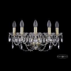 Бра хрустальные 1402B/5/160 G Bohemia Ivele Crystal (Стеклянный рожок)
