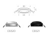 Ambrella Light Корпус светильника встраиваемый для насадок DIY Spot C6520