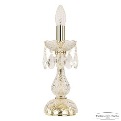 Настольная лампа хрустальная 105L/1-27 G Bohemia Ivele Crystal (Стеклянный рожок)