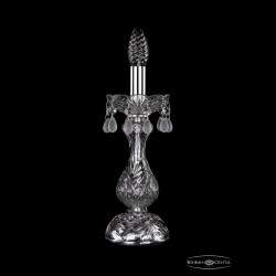 Настольная лампа 1410L/1-31 Ni V0300 Bohemia Ivele Crystal (Стеклянный рожок)