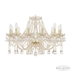 Люстра хрустальная 107/12/240 G Bohemia Ivele Crystal (Стеклянный рожок)