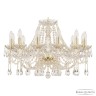 Люстра хрустальная 107/12/240 G Bohemia Ivele Crystal (Стеклянный рожок)