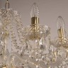 Люстра хрустальная 107/12/240 G Bohemia Ivele Crystal (Стеклянный рожок)