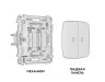 Ambrella Light Комплект механизма 2-клавишного выключателя с подсветкой 3200K Ambrella Volt OMEGA MO654010