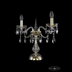 Настольная лампа 1413L/2/141-39 G Bohemia Ivele Crystal (Стеклянный рожок)