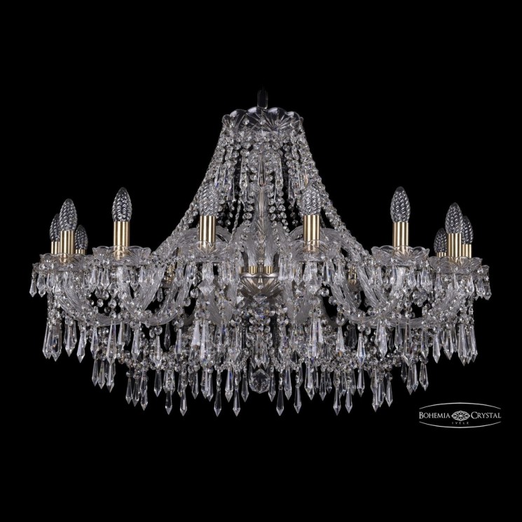 Люстра хрустальная 1403/16/360 Pa Bohemia Ivele Crystal (Стеклянный рожок)
