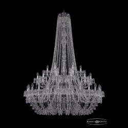 Люстра хрустальная 1410/24+12+6/460/h-175/2d Ni V0300 Bohemia Ivele Crystal (Стеклянный рожок)