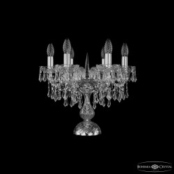 Настольная лампа хрустальная 1403L/6/141-39 Ni Bohemia Ivele Crystal (С 2 лампочками и более)