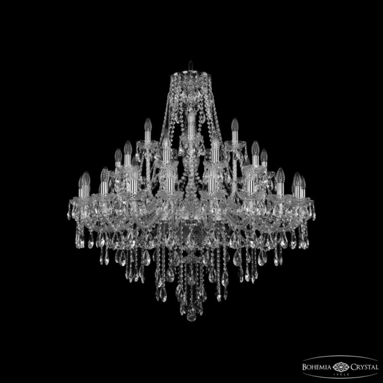 Люстра хрустальная 1415/20+10+5/360 Ni Bohemia Ivele Crystal (1415)