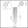 Люстра каскадная ODEON LIGHT CRYSTAL 5008/120L