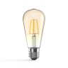 102802006 Лампа Gauss LED Filament ST64 E27 6W Golden 2400K1/10/40