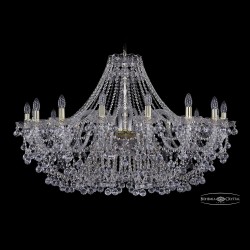 Люстра хрустальная 1409/16/400 G Bohemia Ivele Crystal (Стеклянный рожок)