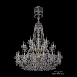 Люстра хрустальная 1409/16+8+4/400/XL-164/2d G Bohemia Ivele Crystal (Стеклянный рожок)