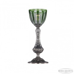 Настольная лампа бронзовая 71100L/15 NB P1 Clear-Green/H-1H Bohemia Ivele Crystal (Литые)