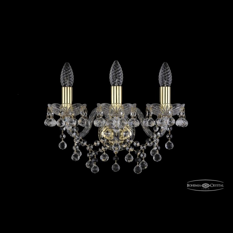 Бра хрустальные 1409B/3/141 G Bohemia Ivele Crystal (Стеклянный рожок)