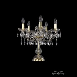 Настольная лампа 1413L/5/141-39 G Bohemia Ivele Crystal (Стеклянный рожок)