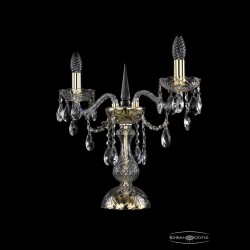 Настольная лампа 1415L/2/141-39 G Bohemia Ivele Crystal (Стеклянный рожок)