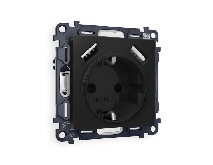Ambrella Light Комплект механизма электрической розетки Ambrella Volt ALFA MA809010