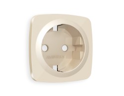 Ambrella Light Лицевая панель для электрической розетки с заземлением QUANT Ambrella Volt OMEGA OP3060
